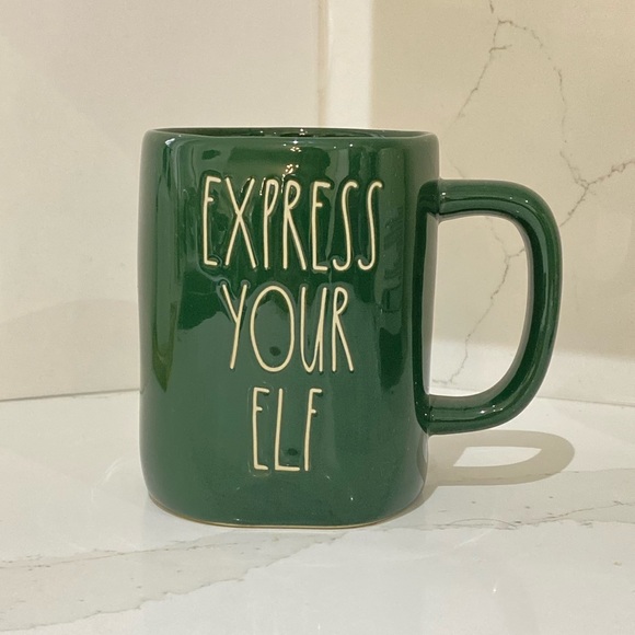 Rae Dunn EXPRESS YOUR ELF Christmas Mug - Picture 1 of 4